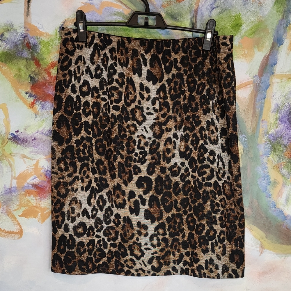 Chico's Leopard Print Pencil Skirt